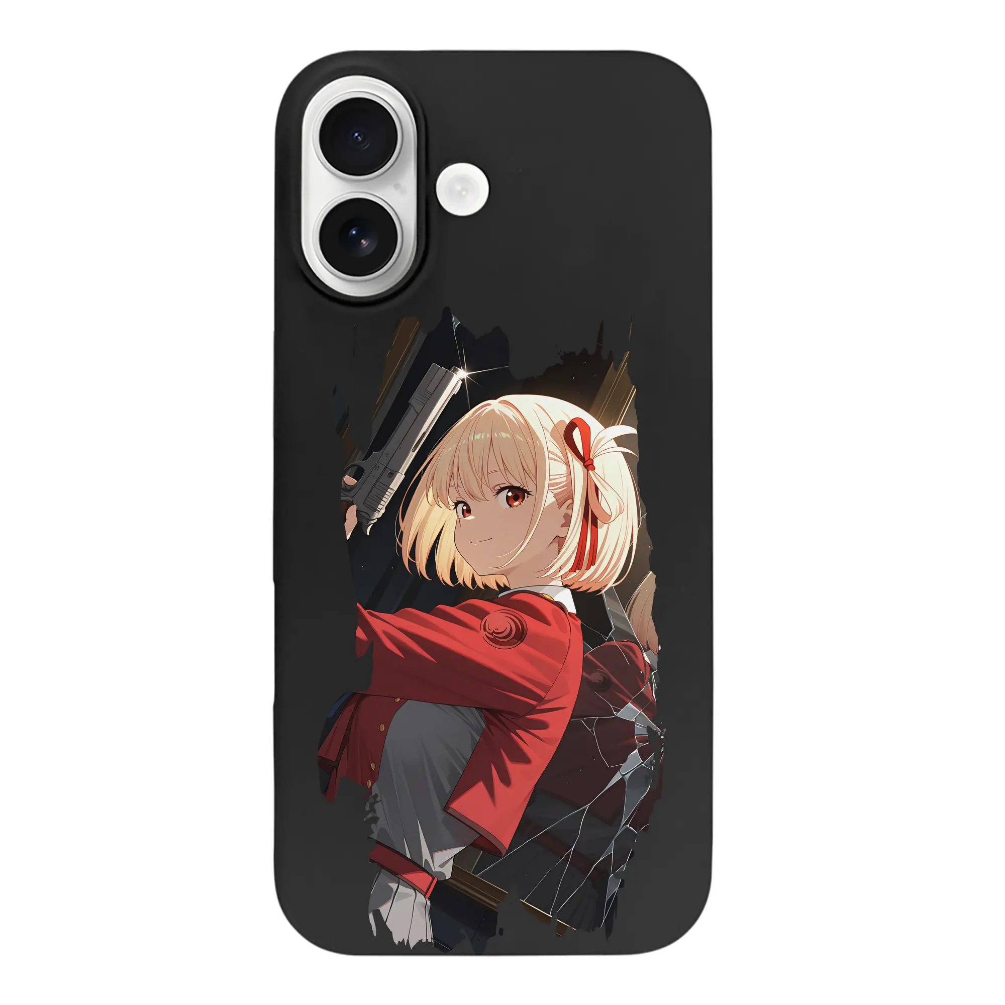 リコリス・リコイル グッズ,錦木千束 - iPhone 17 シリーズ シリコンケース 薄型 耐衝撃 指紋防止 ソフトタッチカバー 精密フィット 傷防止 保護ケース iPhone 17/17 Air/17 Pro/17 Pro Max 対応